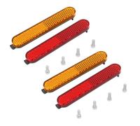 2Set Electric Scooter Side Reflective Strap Scooter Wheel Covers Protect Shell Front Rear Tube Night Reflector Rear Wheel Protective Decorative Shell