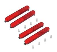 2Set Electric Scooter Side Reflective Strap Scooter Wheel Covers Protect Shell Front Rear Tube Night Reflector Rear Wheel Protective Decorative Shell