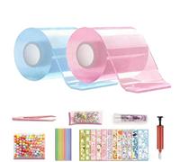 2Set Glitter Bubble Nano Tape Toy Set, 2027 New Nano Tape Bubble Kit, DIY Nano Tape Bubble Craft Kit with Pump, Nano Double Sided Super Elastic Balloons, Nano Tape Kit for Making Bubbles Craft (B)