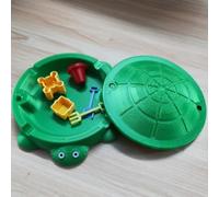 2Set Mini Turtle Sandbox Desk Toy With Small Sand Tools, Stress Relief Novelty Gift Premium Sand Garden For Desk Kit 90s Nostalgia Toys (Green)