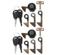 2set Motorcycle Rear Trunk Lock Cylinder Set with Keys, Zinc Alloy | Universal Fitment for Scooter Tail Box and Storage Trunk, Quick Install, Parking Security, Complete Locking Mechanisms