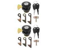 2set Motorcycle Rear Trunk Lock Set Zinc Alloy Replacement with Keys | Rust-resistant Lever Mechanism, Complete Mechanism Kit, for Tail Box and Luggage Box Installation