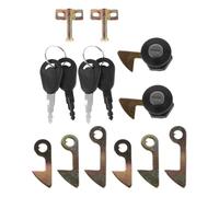 2set Motorcycle Trunk Lock Cylinder Set with Keys, Zinc Alloy | Rear Luggage Box Fitting, Reliable Lever Mechanism, Quick Replacement, Daily Commute Use and Garage Install
