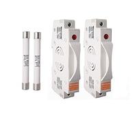 2Set PV Fuse Holder with 10x85m 1500VDC High Pressure Current Limit Photovoltaic System Combiner Box