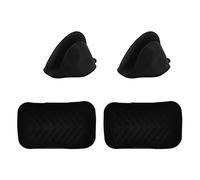 2Set Rectangular Fryer Silicone Pot Fryer Silicone Liners Rectangular Basket for Ninja DZ201 Foodi 8QT (Black)