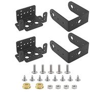2Set ShareGoo Servo Mount Bracket 2 DOF Pan & Tilt Sensor Mount Kit Compatible with MG995 MG996 Standard Servo RC Robot Car Boat