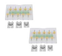 2set Twin Needle, 2/90 3/90 4/90 2/80 3/80 4/80 2/75 3/75 4/75 2.5/90 Double Needle 5/6/7 Presser Foot with Box for Household Sewing Machine