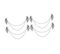2sets Angel Wing Brooch Pins for Men and Women Stylish Shirt Collar Accessories Durable Clothing Decoration for Various Occasions 2pcs*2