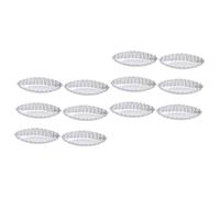 2sets Baking Mold Cake Pan Boat Tart Molds Muffin Cake Mold Tins Cookie Molds Cupcake Maker Cheesecake Food Containers with Lids Boat Shape Tart Mold Pancake Silver Aluminum 6pcs*2
