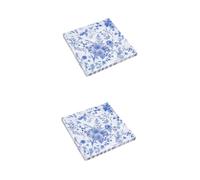 2sets Chic Printed Paper Napkins Decorative Napkins for Bridal Showers Parties Banquets Floral Design Smooth Surface Durable Lightweight for Easy Storage 100pcs*2