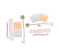 2Sets DIY Fruit Battery Experiment Kit Fun Educational Science for Home School Potato Clock Making Kit with Plates Creative Physics Project for Students