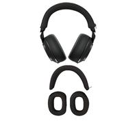 [2Sets] for Bowers & Wilkins Px7 S3 Case Cover,NOUKAJU Silicone Protective Cover,Headphones Accessories,Silicone Ear Pads & Headband,Case for B&W Px7 S3 Headphones(Black)