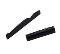 2sets Guitar Parts Black Buffalo Bone Guitar Bridge Nut Saddle & Slotted For 6 String Classical Guitar guitar Nut Replacement Parts
