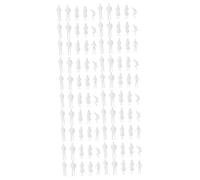 2sets Mini People Models Quarter Scale Human Figures Miniature People Decor Dolls Miniature Man Figurine Tiny Small Figures s Miniatures White 50pcs*2