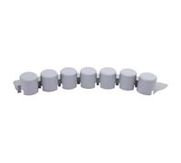 2Sets Of 4 Grey Palisade Garden Grass Lawn Edging Wall Flexible Plastic Plant Border