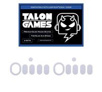 2Sets of TALONGAMES Rounded Curved Edges Mouse Feet Skates Compatible with Logitech G305 LIGHTSPEED Wireless Gaming Mouse Feet Replacement, 0.8mm, Pure PTFE Material with Super Smooth Glide Pads