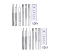 2Sets Press Studs Fixing Tool Button Fastener Installation Tool for Leather Stitching Leather Belt Jackets Tent Metal Button Fastener
