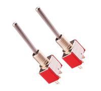 2Sets RC Transmitter 3 Positions Switch Long Toggle Switch for RadioMaster TX16S TX18S Spektrum DX9 FrSky Taranis X9D Plus I6x ET16S AT9S