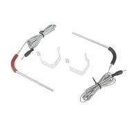 2sets Replace Grill Meat Probes with Holder Clip for weber for Igrill 2, for Igrill Mini, for Igrill 3 Thermometer Black & Red Cooking Monitor