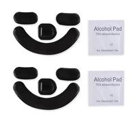 2Sets Rounded Edges Curved Mouse Feet Skates Compatible for Razer Viper V2 Pro Gaming Mouse (Black)