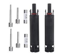 2Sets Solar PV Connectors Set, IP68 Anti 1000V Solar Built in Connector, Easy to Plug Unplug Solar Panel PV Connector for Solar Cables Controllers, with PPO Plas (30A)