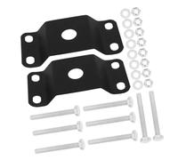 2sets Solar Street Light Pole Mount Bracket Kit Black Iron
