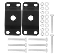 2sets Solar Street Light Pole Mount Bracket Kit Iron Black