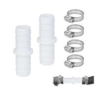 2Sets Washing Machine Waste Pipe Connector 110810 Leak-Proof Hose to Hose Joiner Drain Extension Adapter for Dishwasher and Washing Machine Hose Connector for Efficient Water Waste Management