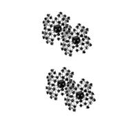 2sets Women Simulated Pearl Brooches Elegant Hollow Corsages for Formal and Informal Occasions Lightweight Jewelry Accessories for Birthdays Anniversaries and Parties 2pcs*2