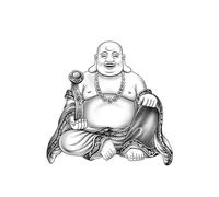 2sheets Maitreya Buddha Herbal Juice Tattoo On The Stomach Waterproof Non-Reflective Male Simulation Tattoo