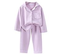 2T Boys Clothes Children's Thermal Underwear Set with Three of Cotton and Thickened Fabric for Men and Women's Winter Home Wear Baby's Clothing 2T Boys Clothes (Purple, 18-24 Months)