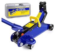 2T Hydraulic Floor Trolley Jack 3T Axle Frame 2pcs Car Jack Kit | Steel Car Lifting Tools For Garage Workshop(Only Hydraulic Jack)