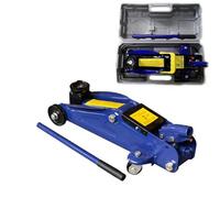 2T Hydraulic Trolley Jack, Height Adjustable 135-320 mm, Workshop Equipment for Van Garage Lifting, Carry Bag