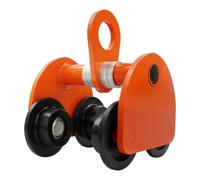 2T Joist Trolley Hoist Manual Trolley Beam Trolley Manual Sliding Trolley with Track Rollers Width Adjust 90-140mm