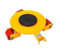 2T Machinery Mover with 360° Rotation, Heavy-Duty Transport Caster Rollers, Industrial Equipment Roller Set, 3-Piece Transport Dolly for Easy Lifting and Moving