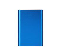 2TB USB 3.0 Portable External Hard Drive 2.5 Inch for PC & Laptop, Compact Metal Casing, Blue, exFAT Format Support