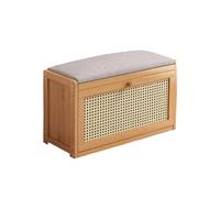 2Tier Cushed Shoe BenchVersatile Shoe Sto Cabinet for Hallway Bedroom & Closet & Functal (50cm)