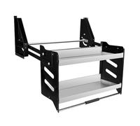 2Tier Pull Down Cabinet Retractable Kitchen Sto Shelf30kgSoftClose Hydraulic SpaceSaving Solut for Kitchen Pantry & Bar