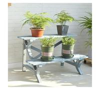"2Tier Wooden Potting Bench for Indoor/Outdoor Plants Garden Workstation with Open Shelves Ideal for Potting & Gardening Tasks Durable & Stylish"