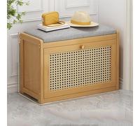 2Tier Wooden Shoe Bench with PullDown Sto Shoe Rack and Entryway Seat for Living Room and Hallway (50cm) Solut