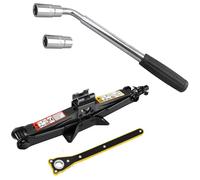 2Ton Car Scissor Jack Kit with Extendable Lug Wrench,Labor-Saving Ratchet Wrench, Universal Scissor Jack for Car, Portable Heavy Duty Cars Tire Jacks Kit Emergency Kits for Auto Cars SUV Sedans, Black