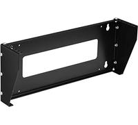 2U 19" Vertical Wall Mount Rack Patch Panel Bracket Black