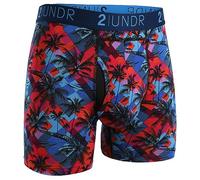 2UNDR Men's 6" Swing Shift Boxer Briefs, Fiji, L