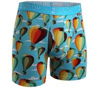 2UNDR Men's 6" Swing Shift Boxer Briefs, Hot Air, L