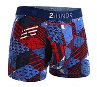 2UNDR Mens Swing Shift 3" Boxer Trunk Underwear - Multi - XL