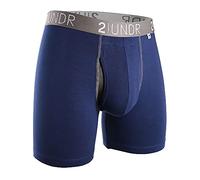 2UNDR Men's Swing Shift Boxers, medium, navy/grey