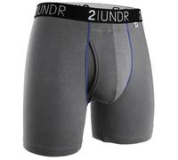 2UNDR Swing Shift Boxer Shorts XL Men's - Comfortable Grey Underwear for Active Lifestyle and Running