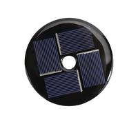 2V Solar Panel Round Epoxy Encapsulated Monocrystalline Photovoltaic Cell for Outdoor Garden Lights Low Power Device Waterproof Photovoltaic Panel