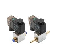 2V025-06/08 NC 1/8/1/4" Solenoid Valve DC 12V 24V Pneumatic Position Coil Alloy Internal Electric AC 110V 220V for Air Water Oil(2V025-08 w PC8-02,AC110)