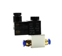 2V025-06 G1/8 2V025-08 G1/4 Normally Closed Air Water Oil Solenoid Valve 12V 24V 110V 220V 2Port 2Ways Pneumatic Control Valve(2V025-08 DC220V,ADD PC8)